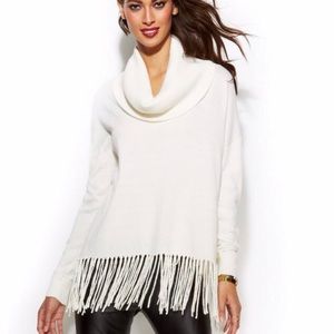 Michael Kors Cowl Neck Fringe Sweater!!🍂